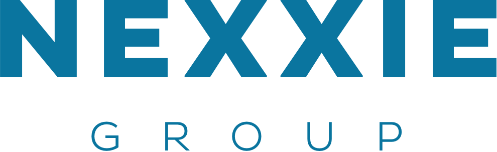 Company logo of blue Nexxie Group on white background